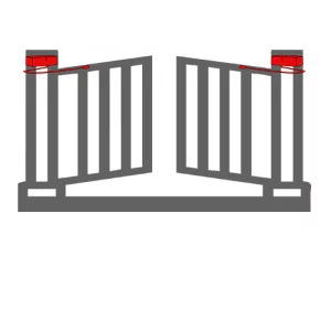 Articulated arm swing gate opener