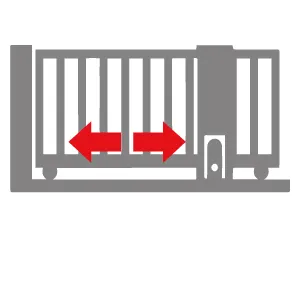 Industrial sliding gate opener